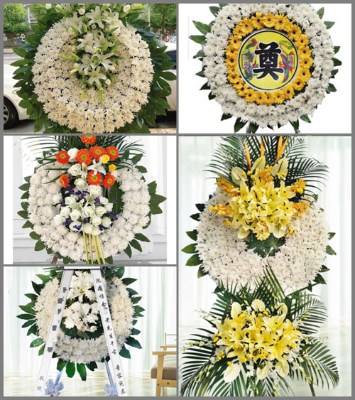 山东青岛平度市店子镇漫水桥村花圈速递